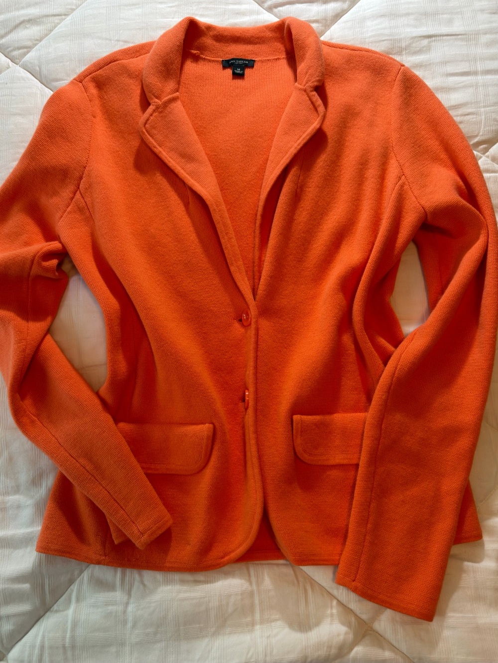 Ann Taylor Cotton Wool Blend Blazer Jacket